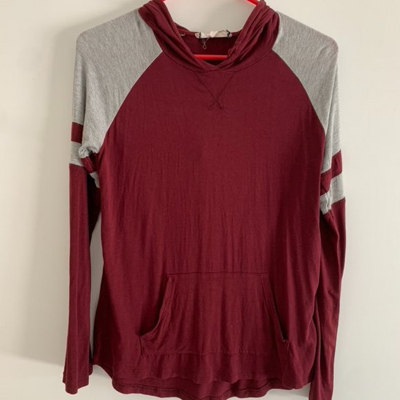 Soft Varsity Style Shirt w/ Hood - Picture 1 of 2